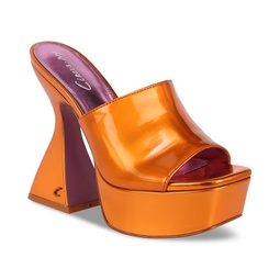 Womens Avery Slip-On Platform Dress Sandals