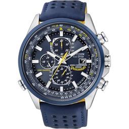 Citizen Mens Watches AT8020-03L Eco-Drive Blue Angels World Chronograph A-T Watch Stainless Steel/Blue One Size