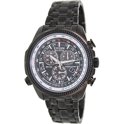 Citizen Mens Eco-Drive BL5405-59E Black Stainless-Steel Quartz Watch with Black Dial