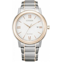 Citizen Mens Analogue Eco-Drive Watch with Stainless Steel Band