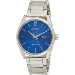 Citizen Eco-Drive Blue Dial Stainless Steel Mens Watch BM7411-83L