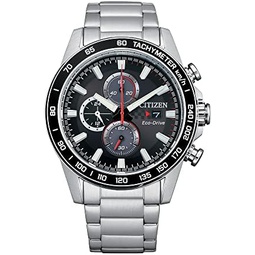 Citizen Mens Sport Casual Brycen Eco-Drive Chronograph Stainless Steel Watch, 12/24 Hour Time, Date, Tachymeter, 100 Meters Water Resistant, Spherical Mineral Crystal, Weekender