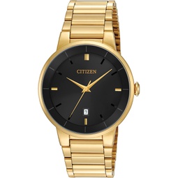 Citizen Mens BI5012-53E Quartz Gold Tone Stainless Steel Watch Case and Bracelet