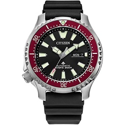 Citizen Mens Promaster Sea Automatic Polyurethane Strap Watch, 3- Hand Date and Date, Rotating Bezel, Anti-reflective Sapphire Crystal, Luminous Hands and Markers