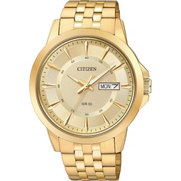 Citizen Quartz Mens Watch, Stainless Steel, Classic, Gold-Tone (Model: BF2013-56P)