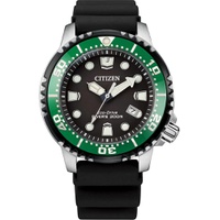 Citizen Mens Eco-Drive Promaster Diver Black Polyurethane Strap Watch BN0155-08E