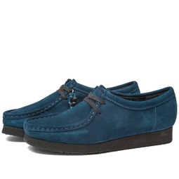 Clarks Originals Wallabee Shoes Deep Blue Suede