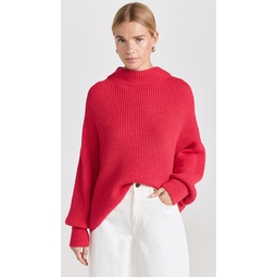 Funnel Neck Long Sleeve Sweater