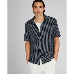 Short-Sleeve Lino Weave Shirt