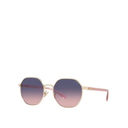 womens 56mm shiny light gold sunglasses