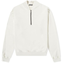 Cole Buxton Warm Up Quarter Zip Sweat Natural