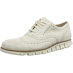 Cole Haan Zerogrand Wingtip Oxford Ivory Suede/Ivory 9 D (M)
