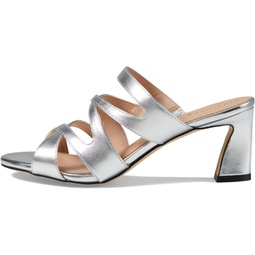 Cole Haan Alyse Heeled Sandal 65 mm Silver Specchio Leather 10.5 B (M)