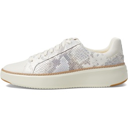Cole Haan Womens Grandpro TopSpin Sneaker Roccia Pearly Snake Print/Ivory 5.5 B - Medium