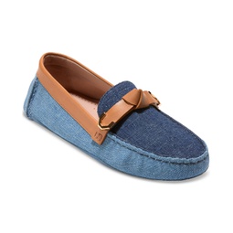Womens Evelyn Bow Driver Loafers