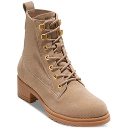 Womens Camea II Lace-Up Combat Booties