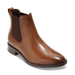 Mens Hawthorne Leather Pull-On Chelsea Boots