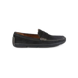 Wyatt Penny Suede Driving Loafers