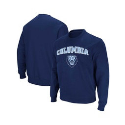 Mens Navy Columbia University Arch & Logo Pullover Sweatshirt