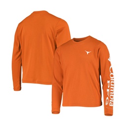 Big Boys Texas Orange Texas Longhorns PFG Terminal Tackle Long Sleeve Omni-Shade T-shirt