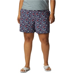 Womens Columbia Plus Size Sandy River II Printed Shorts