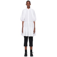 White Polyester Midi Dress 221671F054009