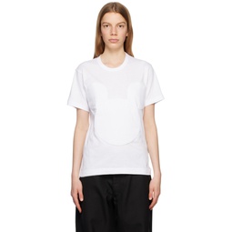White Graphic T Shirt 231270F110007