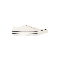 White Pointed Low Top Sneakers 222671F128001
