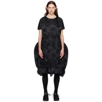 Black Floral Midi Dress 232671F054000
