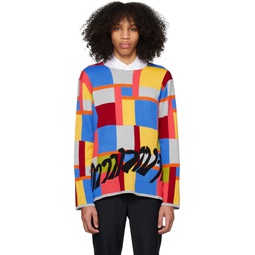 Multicolor Check Sweater 231347M201000