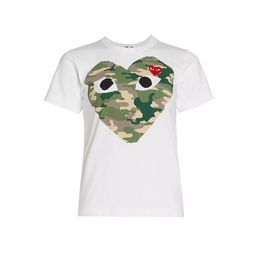 Large Camouflage Heart Tee
