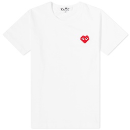 Comme des Garcons Play Invader Heart T-Shirt White