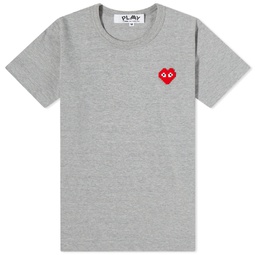 Comme des Garcons Play Invader Heart T-Shirt Grey