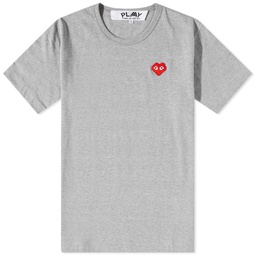 Comme des Garcons Play Invader Heart T-Shirt Grey