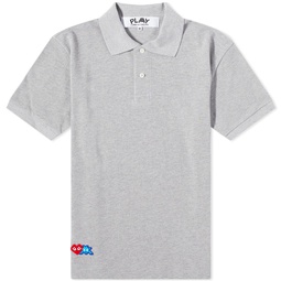 Comme des Garcons Play Invader Polo Shirt Grey
