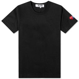 Comme des Garcons Play Womens Invader Sleeve T-Shirt Black