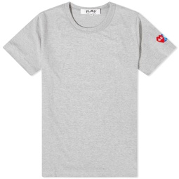 Comme des Garcons Play Womens Invader Sleeve T-Shirt Grey