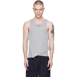 SSENSE Exclusive Gray Double Tank Top 241400M214000