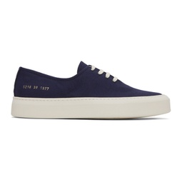 Blue Four Hole Sneakers 231133M237059