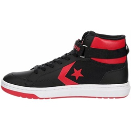 Converse Unisex Pro Blaze Mid Top Leather Upper Sneaker - Black/Red/White