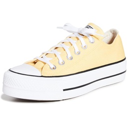 Converse Womens Chuck Taylor All Star Lift Ox Sneakers, Butter Yellow/White/Black, 10 Medium US