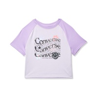 Converse Kids Short Sleeve Floral Graphic Boxy Tee (Big Kids)