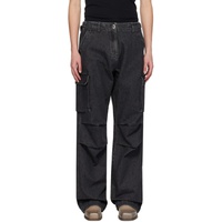 Black Relaxed Jeans 241325M188001