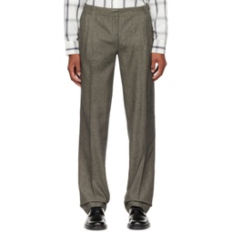Brown Tailored Trousers 222325M191001