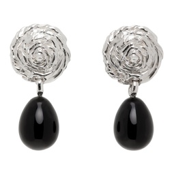 Silver & Black Breton Earrings 241396F022006