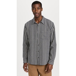 Reverse Tweed Check Button Down