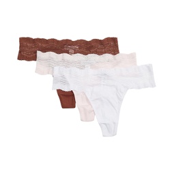 Womens Cosabella Dolce Cotton 3-Pack Thong
