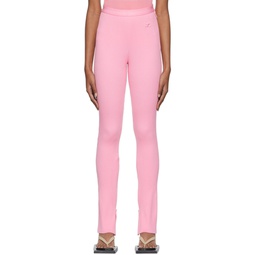 Pink Rib Lounge Pants 221783F087011