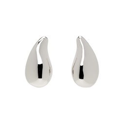 Silver Drop Metal Earrings 241783F022000