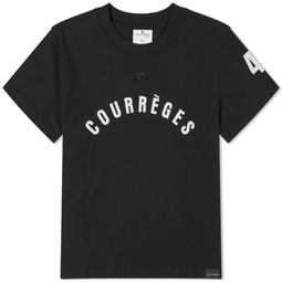 Courreges Ac Straight Printed T-Shirt Black